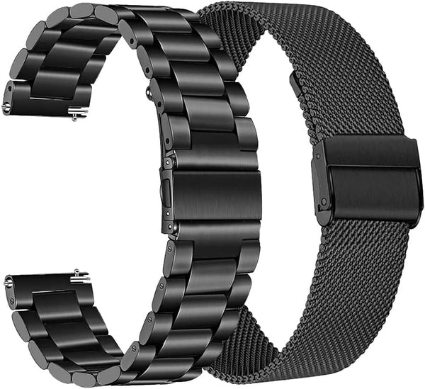 FitTurn Replacement Metal Watch Bands for FILIEKEU I9/Basznrty S52 Smart Watch, Adjustable Stainless Steel Bracelet