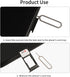 PinQiongZhe 100Piece Stainless Steel SIM Tray Removal Tool Kit - SIM Ejector pins and Hole-Opening Removal Needles