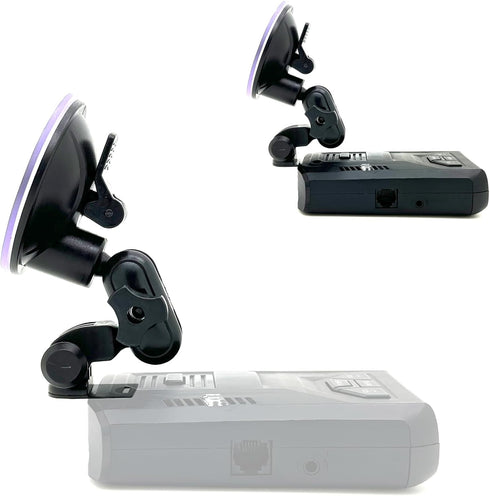 Enhanced Dual Ball Joint Adjust Suction Cup Bracket for UNIDEN R1 R2 R3 R4 R7 R8 R9 Radar Detector
