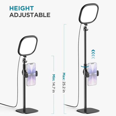 InnoGear 50 Zoom Lighting for Computer, Light Modes Video Conference Lighting with Phone Holder Cell Phone Selfie