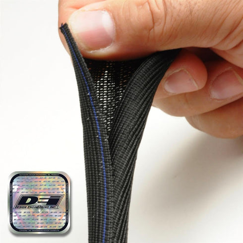 Design Engineering Easy Loom 1/2" x 12' Split Sleeve for Wire and Hose Protection, 010653