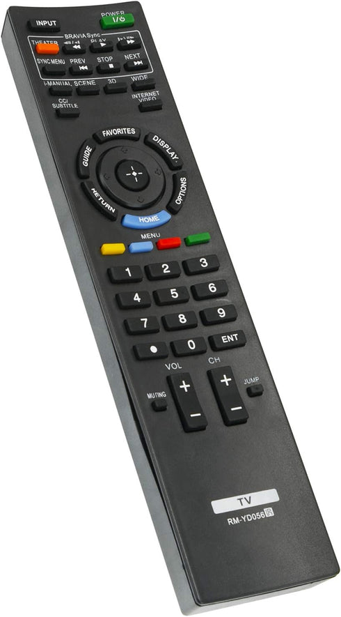 RM-YD056 Remote Control Replacement for Sony Bravia LCD TV Models KDL-40HX800, KDL-46HX800, KDL-55HX800, XBR-52LX900