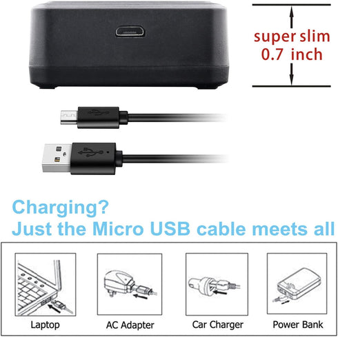 Kastar 3-Pack DMW-BLG10 Battery and LED2 USB Charger for Panasonic Lumix DMC-ZS200, DMC-TX1, DMC-TZ100, DMC-TZ101,