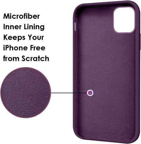 MOCCA iPhone 12 Pro Max Case 6.7 inch, Grape | Anti-Scratch Shockproof Protective Case with Ring Kickstand
