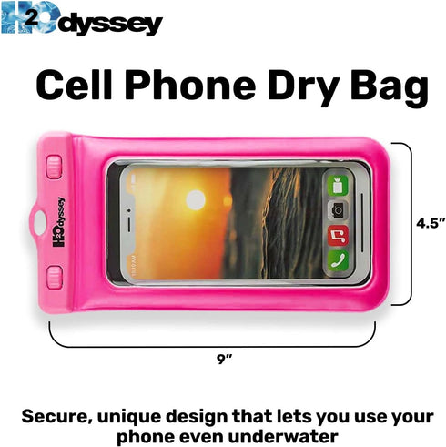 Waterproof Phone Case and Lanyard, Excellent Protection, Floats in Water - Pink