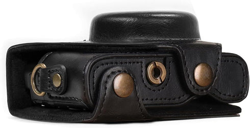 Ever Ready Leather Camera Case Compatible with Sony Cyber-Shot DSC-RX100 VI, DSC-RX100 V, DSC-RX100 IV, DSC-RX100 III