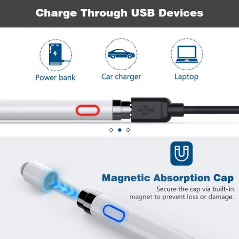 TiMOVO Stylus Pen for iPad 11th/10th/9th/8th/7th Generation, 20Hrs Work Palm Rejection, High Precise iPad Pencil