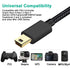 Braided 6ft Mini USB Cable Type A Male to Mini B for GoPro Hero 3+, PS3 Controller, MP3 Player, Garmin, Canon.