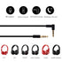 Replacement Audio Cable Cord with in-line Microphone, Compatible with Beats Headphones (Black)