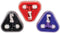 GEDDES Raymond Earphones with Colored Earbud & in-Ear Headphones in Triangular Case (Pack of 12)