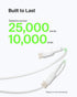 Belkin BoostCharge USB-C Cable (1M/3.3ft), USB-C to USB-A Cable for iPhone 15 Series, Samsung Galaxy S24, S24+, Note20,
