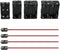 SDTC Tech AA Battery Holder with Snap Connector Kit - 2/4/6/8 x 1.5V Include Battery Case Box and Lead Wire