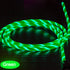 AYI USB Type C to USB A 2.0 Android Charger Cable Fast Charging with Visible Green LED Current Flowing, 39 Inch, Green