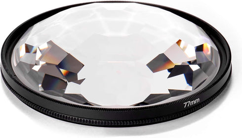 Andoer Kaleidoscope Glass Prism, 77mm Kaleidoscope Prism Camera Glass Filter for SLR Photography Accessories