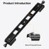 koolehaoda 300mm Lengthened Quick Release Plate Clamp Rail, Nodal Slide Bracket Mount Adapter, Compatible Arca Swiss