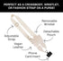 Clip & Go Phone Strap (Cream - Cream Pouch) – Crossbody Phone Chain with Zipper Wallet Pouch – Phone Lanyard for Around