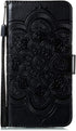 Samsung Galaxy A01 Case Flip Premium Wallet Phone Case, PU Leather Mandala Embossed, Shockproof Cover