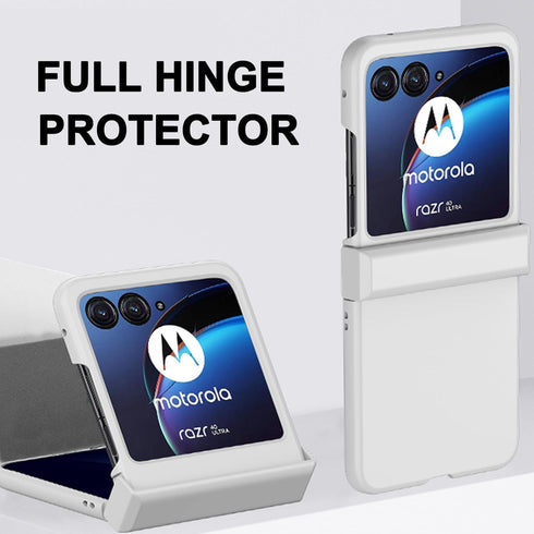 NINKI Compatible Motorola Razr Plus Case 2023 with Hinge Protection, Thin Cute Hard PC Protective Phone Case for