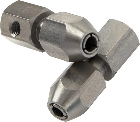 2Pack (5mm 4mm) Vgoohobby CNC Stainless Steel RC Flex Collet Coupler Flexible Coupling Motor Shaft Locker for DIY RC