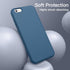 JETech Silicone Case for iPhone 6s/6, Silky-Soft Touch Full-Body Protective Shockproof Cover, Blue Cobalt