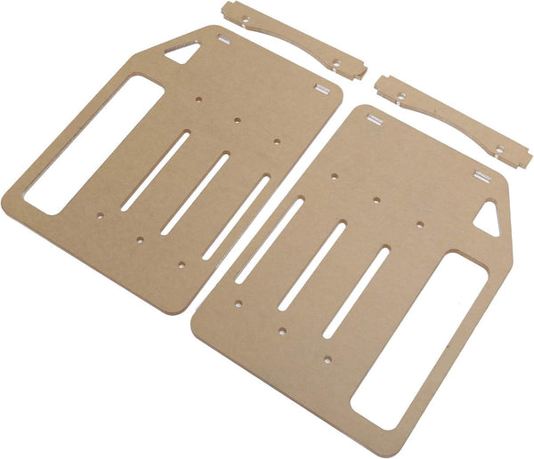 3 Layer 3.5in Hard Disk Drive Rack, Transparent DIY HDD Cage Tray Holder, 2Pcs Acrylic Plate