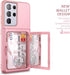 WeLoveCase Samsung Galaxy S21 Ultra Wallet Case, Credit Card Holder & Hidden Mirror, Heavy Duty Phone Cover, 6.8 inch