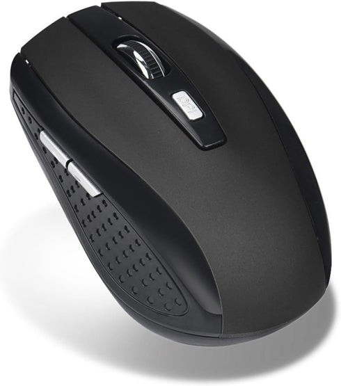 Generic 2.4GHz Wireless Mouse with 6 Keys, 2000 DPI, USB Receiver, Cordless Computer