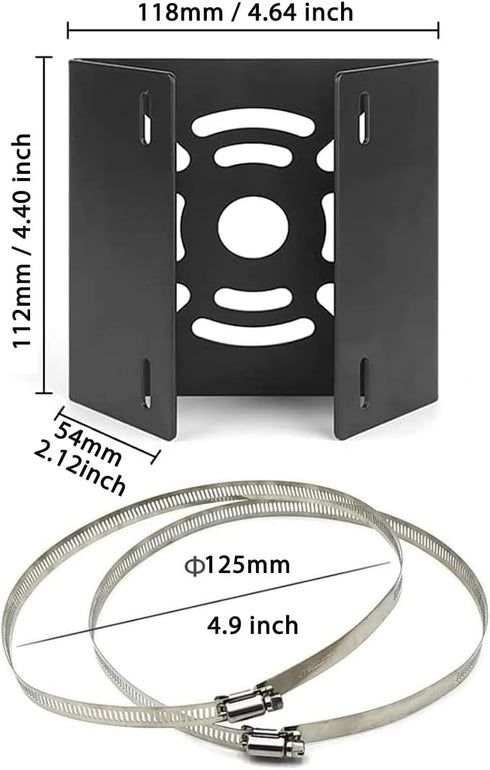 WiTi Universal Vertical Pole Mount for Security Camera, Solid Metal Corner Bracket with 2 Loops