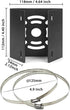 WiTi Universal Vertical Pole Mount for Security Camera, Solid Metal Corner Bracket with 2 Loops