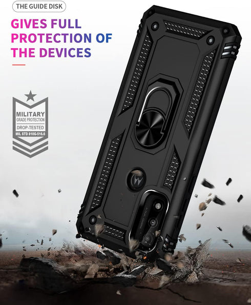 Androgate Case for Moto G Pure - Motorola Moto G Power 2022/Moto G Play 2023 with HD Screen Protector, Black