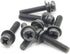 Replacement Screws, 1 Set of Metric Screws (Model RS-204014), Pan Head - Philips Drive - Black Plated (Pack of 7)