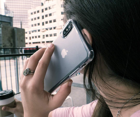 Smartish iPhone XR Clear Case - Nudist Frosted Clear - Slim Protective Shock Resistant Cover (Silk) - Nothin' to Hide