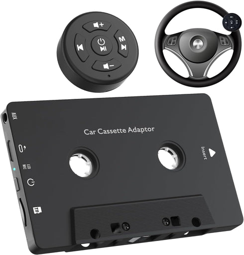 Mimlevey Car Audio Bluetooth 5.1 Cassette Receiver, Cassette Bluetooth Adapter for Car Tape