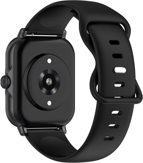 6 Pack Bands Compatible with Fitpolo Smart Watch 1.8 inch IDW13/IDW19 Silicone Straps Bands Watch Bands S/M