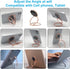 Cellphone Ring Holder Finger Kickstand, Foldable 360° Rotation, Metal Multi-Angle for Phone Back Grip, Rose Gold