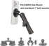 Leenconghui 5.91" 17 16 15 14 13 Magnetic Cell Phone Holder Base with Double Socket arm for MagSafe iPhone