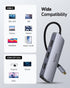 USB C Docking Station Dual HDMI Monitor Adapter, Selore USB C Hub with Dual HDMI, Displayport, VGA, 100W PD Charging
