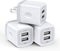 USB Wall Charger 3Pack, 2.1A Dual Port Charging Adapter, Compatible with iPhone 16 15 14 13 12 11 Pro Max, Samsung