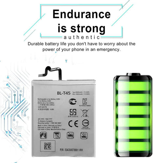 LG K51 Battery Replacement BL-T45 - Includes Free Toolkit Adhesive for LMK500MM LM-K500UM3 K50S LM-X540ZMW