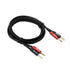 Fosi Audio 14AWG Braided Speaker Wire 5.9Ft, 1 Pack Pair Cable with
