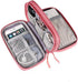 Waterproof Electronic Organizer Bag, Portable Travel Cable Storage Case for USB Drive, Power Bank, Charger, Headphones