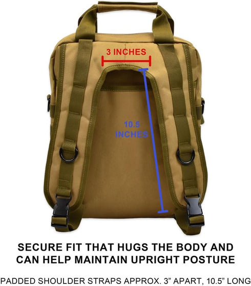TORCH MOLLE Urban Commuter Backpack Laptop Bag Rucksack for Hiking, Cycling, Crossfit, Light Rucking EDC Gear V2