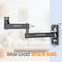 DAWASAPAT 1/4" Universal Porjector Mount Foldable Wall Mount Screw, Adjustable Tilt&Swivel Hanging Bracket Holder Wall