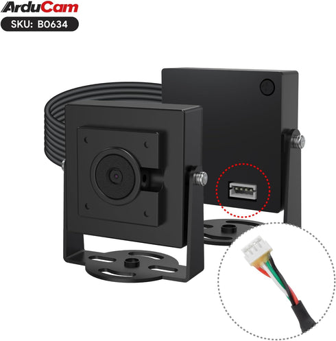 Arducam 800 VGA Global Shutter USB Camera Module, FPS@QQVGA High Speed Camera, Monochrome UVC Webcam for Windows, Linux