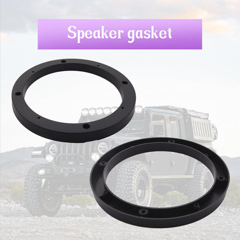 Saim 6.5" Dia Universal Black Plastic Speaker Spacer Adaptor Ring, Mounting Bracket for Car Stereo Speakers