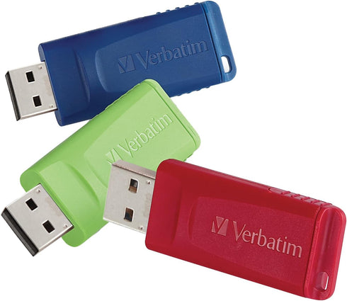 Verbatim Store 'n' Go USB Flash Drive 2.0, 16GB, Multi (Pack of 3)