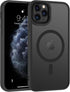 BENTOBEN iPhone 11 Pro Case - Slim Shockproof Bumper, Translucent Matte, MagSafe Compatible, Black, 5.8" 2019.