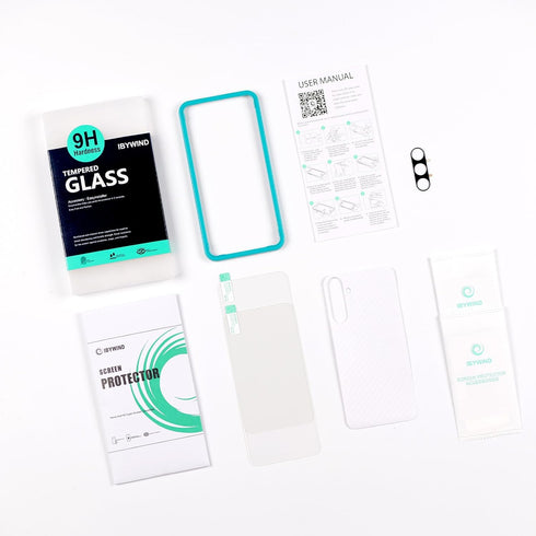 Ibywind 2 Pack Screen Protector for Samsung Galaxy A35 5G 6.6", 9H Hardness Tempered Glass with Camera Lens Protector