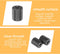 JINPIAOPIAO 2Pcs 1/4Inch 1/4Inch Aluminum Alloy Female to Female Thread Adapters for Camera Tripods Monopod Selfie