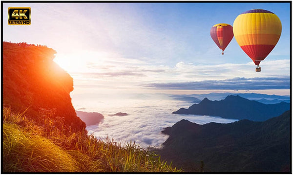 Lovskoo Outdoor Projector Screen 150 Inch Washable Movie Screen for Outdoor Use 16:9